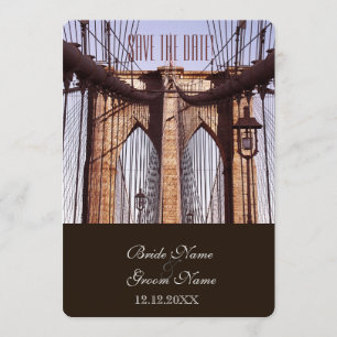 Convites Ponte de Brooklyn Nova York Vintage