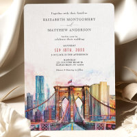 Ponte Elegante do Brooklyn Nova Iorque Skyline