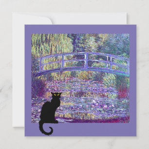 Convites Ponte Japonesa Monet e Gato Negro