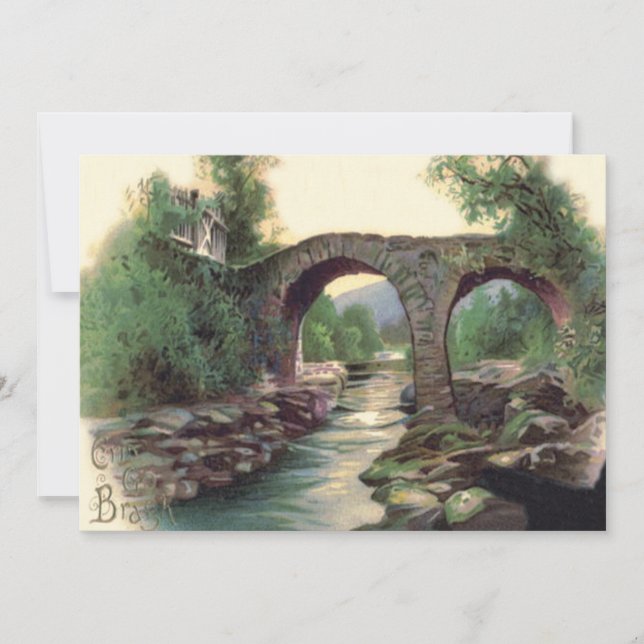 Convites Ponte Weir Killarney Stone Bridge (Frente)