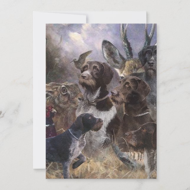 Convites Ponteiro alemão Wirehaired (Frente)