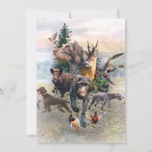 Convites Ponteiro alemão Wirehaired