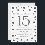 Convites Pontos Brilhantes Prateados Doce 15 Festa de anive<br><div class="desc">Portas Luminosas Prateadas Doce 15 Convites de festas de aniversários.</div>