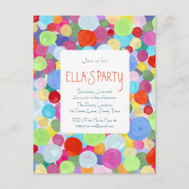 Convites Pontos coloridos