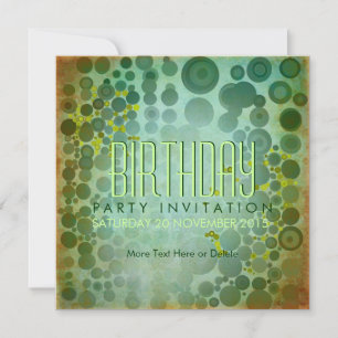 Convites Pontos dos GRN Festa Grunge Bubble House Anivers