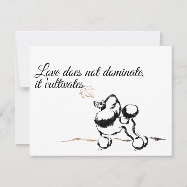 Convites Poodle (Frente)