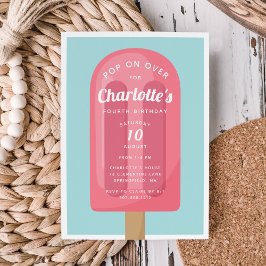 Convites Pop ativado | Popsicle Summer Aniversário de crian