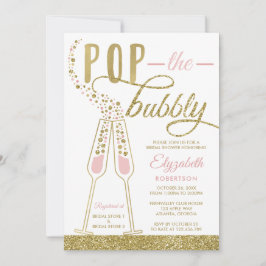 Convites Pop, O Chá de panela Da Bubble Convide, Faux Doura