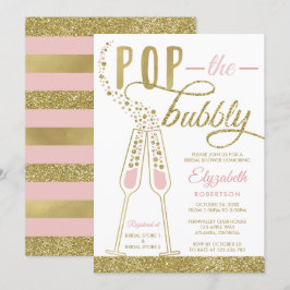 Convites Pop, O Chá de panela Da Bubble Convide, Faux Doura