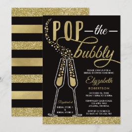 Convites Pop, O Chá de panela Da Bubble Convide, Faux Doura