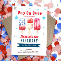 Pop sobre crianças aniversário de 3 anos de gelo