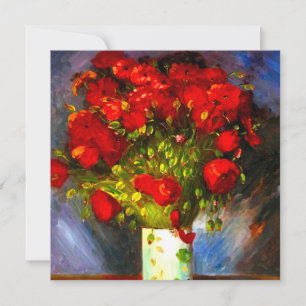 Convites Poppies Vermelhos Van Gogh