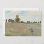 Convites Poppy Field Próximo da Argentina por Claude Monet<br><div class="desc">O Campo Poppy próximo ao Argenteuil (1873), de Claude Monet, é uma pintura de arte vintage impressionismo que apresenta uma mãe e um filho num campo com flores vermelhas de papoila no Argenteuil, na França. Sobre o artista: Claude Monet foi fundador do movimento de pintura impressionista francês, com a maioria...</div>