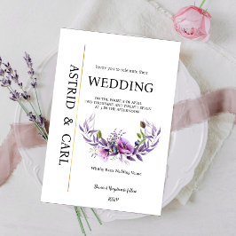 Convites Poppy Heaven Wedding Invitation