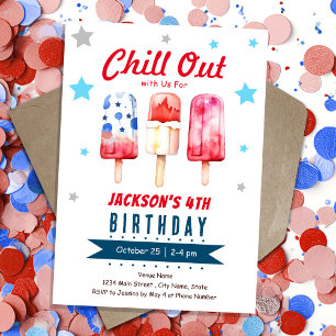 Convites Popsicle de Verão de Aniversário para Crianças Rel