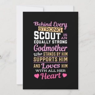 Convites Por detrás da Scout está uma forte Madrinha