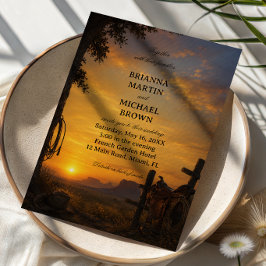 Convites Pôr do Sol da Fronteira Dourada Ocidental