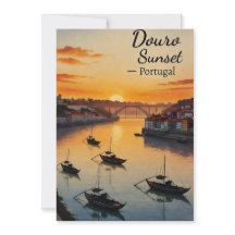 Pôr do Sol no Douro Portugal Arte de Viagem Convit