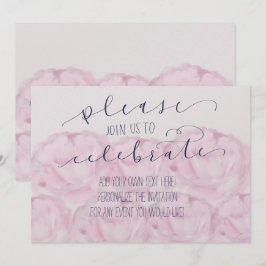 Convites Por favor, junte-se a nós para celebrar caligrafia
