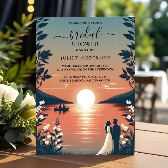 Convites Por Lakeside Mountain Fund Nature Lake Chá de pane (Criador carregado)