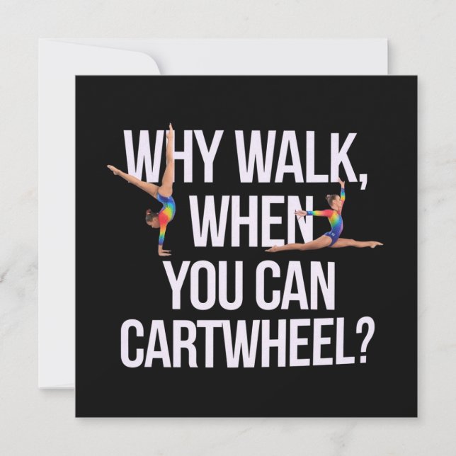 Convites Por Que Caminhar Quando Você Pode Roda De Carro? P (Frente)