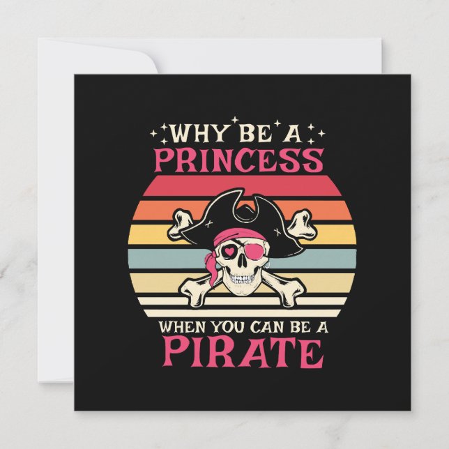 Convites Por que ser uma Princesa quando você pode ser uma  (Frente)