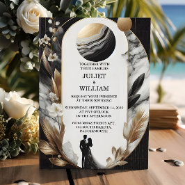 Convites Por Sheikh Natural Work Stacking Marble Wedding