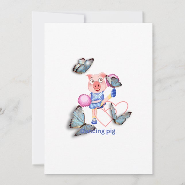 Convites Porco dançante (Frente)