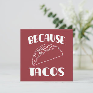 Convites Porque Tacos