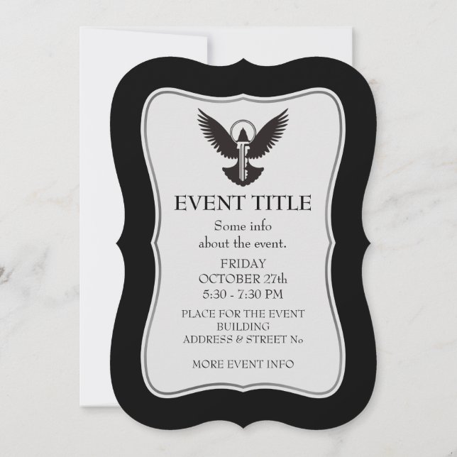 Convites Porta com Chave (Verso)