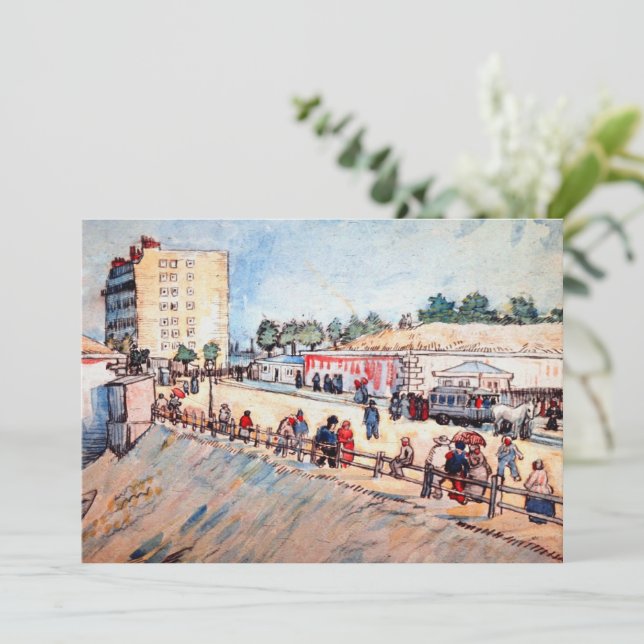 Convites Portão nas Muralhas de Paris por Vincent van Gogh (Em pé/Frente)