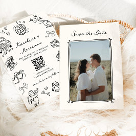 Convites Portas Desenhadas à Mão Impressionante Salvar Códi