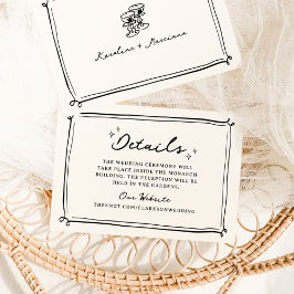 Convites Portas Desenhadas À Mão Whimsical