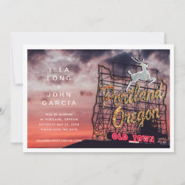 Convites Portland Oregon Wedding Save the Date