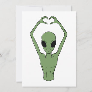 Convites Pose do Coração Alien
