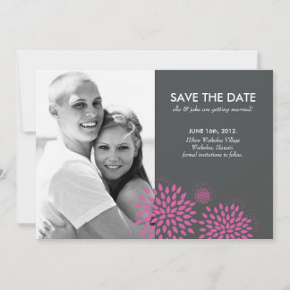 Convites Posh Petals | Berry | Salvar a data
