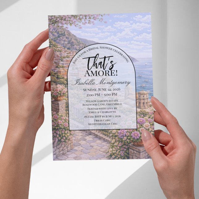 Convites Positano Italian Themed Bridal Shower (Positano Italian Themed Bridal Shower Invitations
)