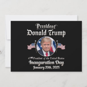 Convites Posse do presidente Trump 2025 47º presidente dos 