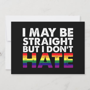 Convites Posso ser hétero, mas não odeio LGBT Gay