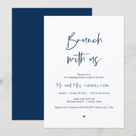 Convites Postar Brunch, Brunch com os recém-casados Inv