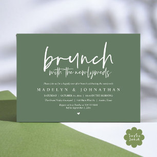 Convites Postar Brunch com a Celebração de Newlyweds