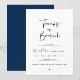 Convites Postar Brunch de casamento, Obrigados de um Convit