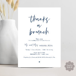 Convites Postar Brunch de casamento, Obrigados de um Convit