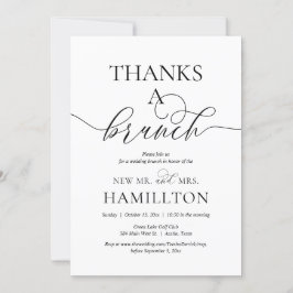 Convites Postar elopeia de casamento, Obrigados a Brunch