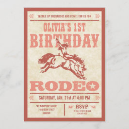 Convites Poster de Aniversário de Garota Rosa