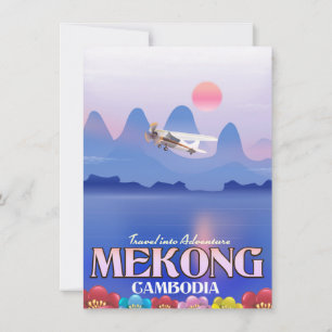 Convites poster de Férias do Rio Mekong
