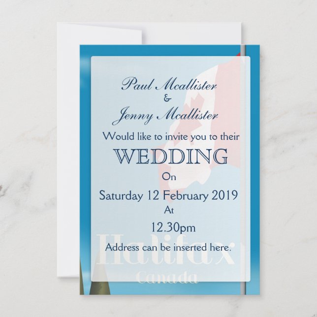 Convites Poster de viagens Halifax Canadá (Frente)