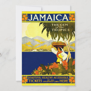 Convites Poster de Viagens vintage: Jamaica
