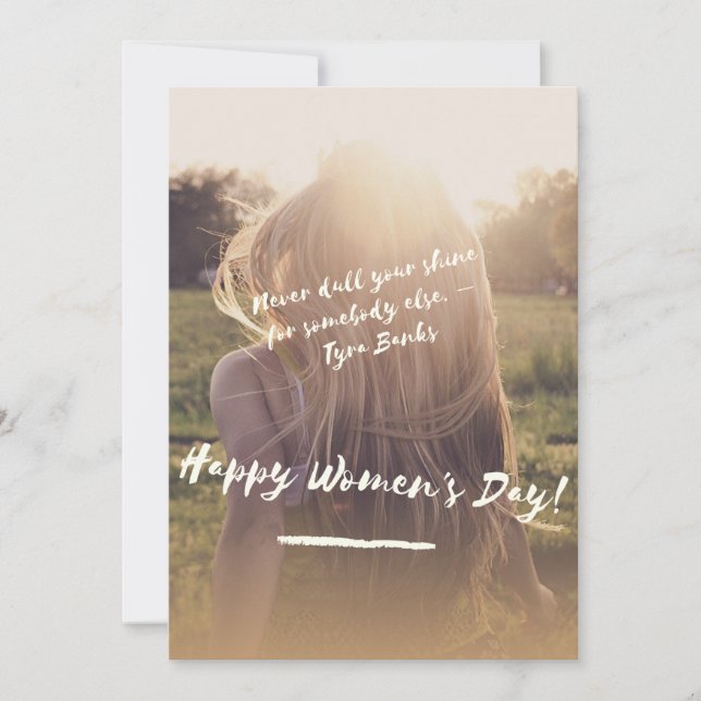 Convites Poster do Dia da Mulher (Frente)