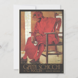 Convites Poster Gianni Schicchi (Puccini)